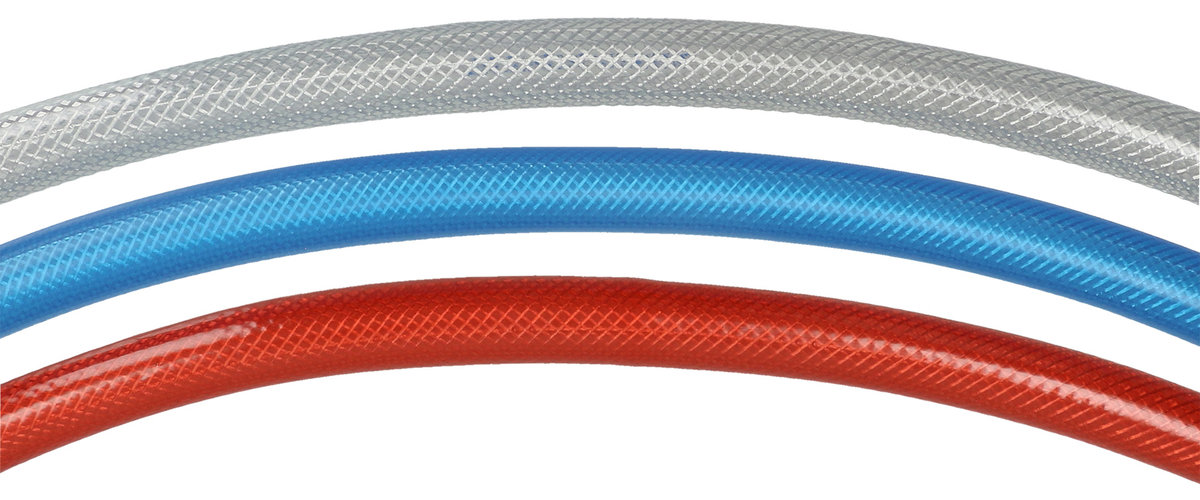 PVC-Schlauch blau DN05 mit Polyamid-Gewebe, d= 8mm / D= 14mm