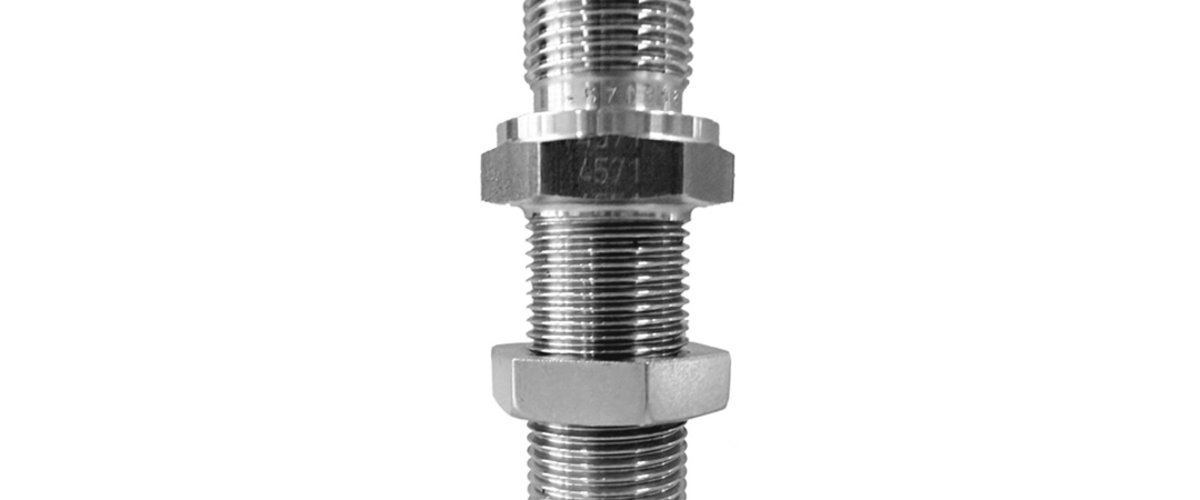 Edelstahl Schottverschraubung Aussengewinde G3/8'' mit Dichtkegel 