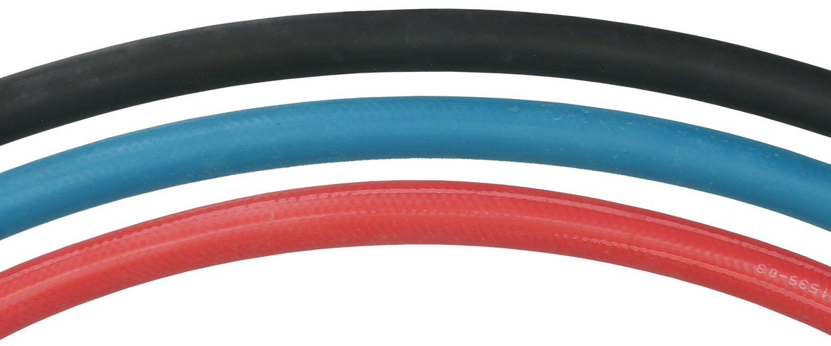 EPDM-Wasserschlauch DN13 mit Gewebeeinlage blau, d= 12.7mm / D= 21.5mm