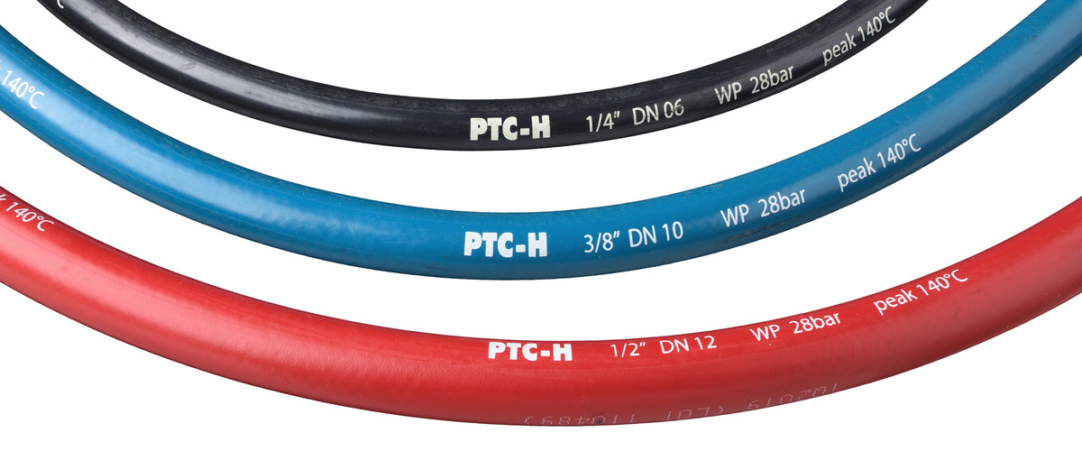 Temperier-Steckschlauch PTC-H DN13 rot, d= 12.7mm / D= 19.5mm