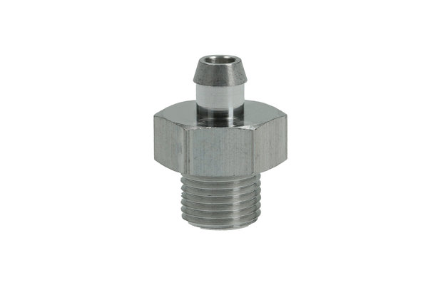 Steckanschluss-Adapter aus Aluminium, mit Aussengewinde G1/8