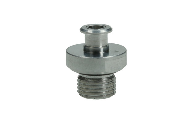 Steckanschluss-Adapter aus Aluminium, mit Aussengewinde G1/8 und Filter