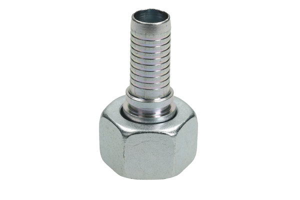 Nippel (1.4305) gerade DN10, Überwurfmutter mit Innengewinde M18x1.5mm und Dichtkegel