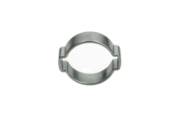 Zwei-Ohr Schlauchklemmen Stahl verzinkt, für Aussendurchmesser 23 - 27mm