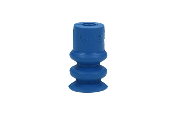 Vakuum-Sauger mit 2 Balg, Ø 12mm, Material: HT blau