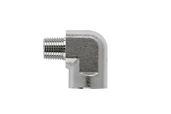 Messing Kupplungsnippel 90° mit Aussengewinde G1/4 ohne Absperrventil