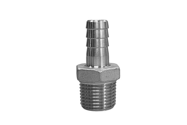 Edelstahl-Schlauchtülle mit Aussengewinde R1/4