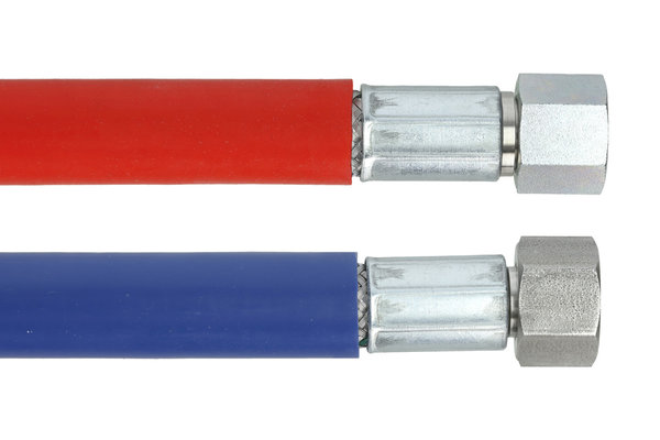 PFA-Wellflexschlauch Typ WF, mit direkt aufgetragenem Silikonmantel