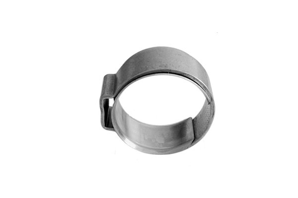 1-Ohr-Klemmen Edelstahl mit Einlagering 20.2 - 22.8 mm